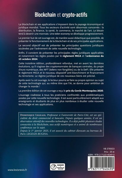 Produktbild: Blockchain et crypto-actifs