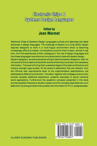 Produktbild: Electronic Chips & Systems Design Languages