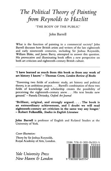 Produktbild: The Political Theory of Painting from Reynolds to Hazlitt