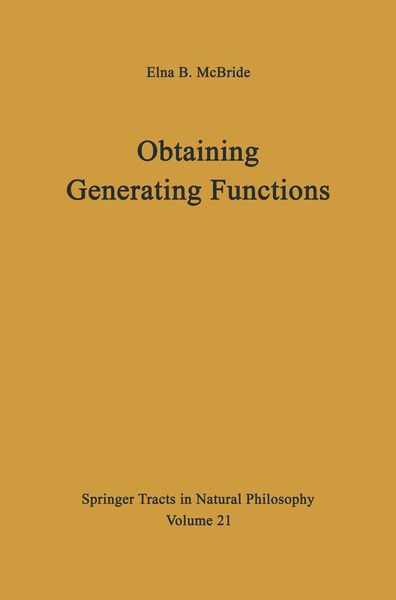 Produktbild: Obtaining Generating Functions