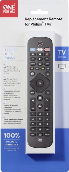 Produktbild: One For All Philips 2.0 Philips Fernbedienung Schwarz