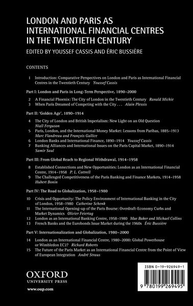 Produktbild: London and Paris as International Financial Centres in the Twentieth Century