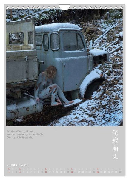 Produktbild: wabi sabi moe - hinrei&szlig;end vergammelt erotisch - Akt/Bodypainting (Wandkalender 2026 DIN A4 hoch), CALVENDO Monatskalender
