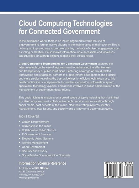 Produktbild: Cloud Computing Technologies for Connected Government