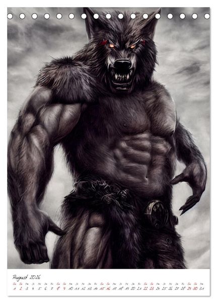 Produktbild: Dark Fantasy Art - Helden und Monster (Tischkalender 2026 DIN A5 hoch), CALVENDO Monatskalender