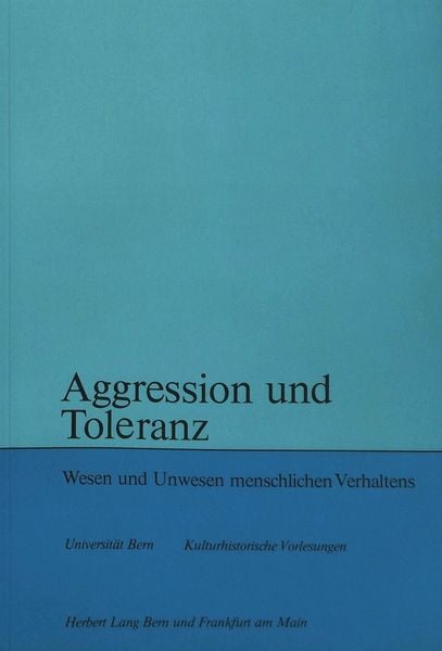 Produktbild: Aggression und Toleranz