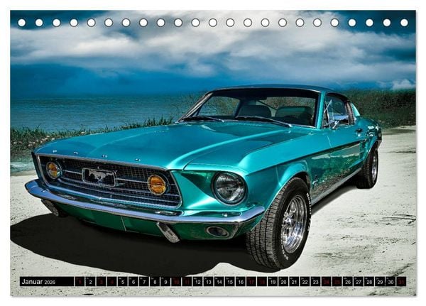 Produktbild: American Classic Cars (Tischkalender 2026 DIN A5 quer), CALVENDO Monatskalender