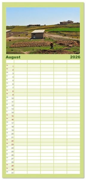 Produktbild: Familienplaner 2026 - Usbekistan, Perlen der Seidenstra&szlig;e mit 5 Spalten (Wandkalender, 21 x 45 cm) CALVENDO