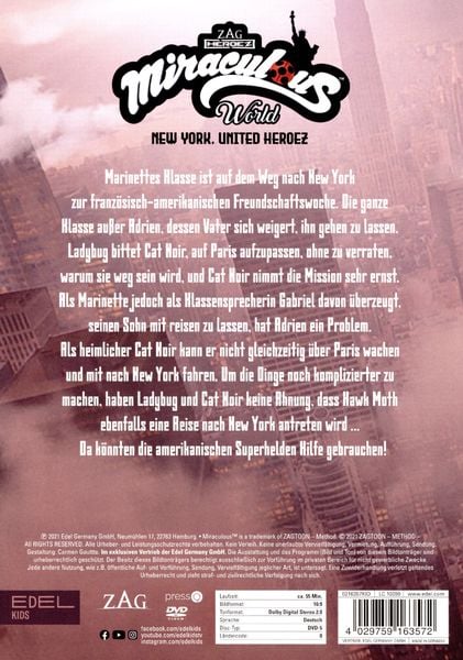 Produktbild: Miraculous - Abenteuer in New York - Die DVD zum TV-Special