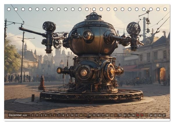 Produktbild: Steampunk Maschinen der Stra&szlig;e (Tischkalender 2026 DIN A5 quer), CALVENDO Monatskalender
