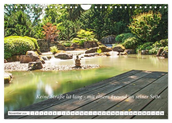 Produktbild: Stille. Japanische Gartenkunst und Weisheiten (Wandkalender 2026 DIN A4 quer), CALVENDO Monatskalender
