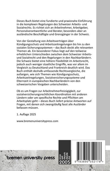 Produktbild: Das Arbeits- und Sozialrecht der Schweiz