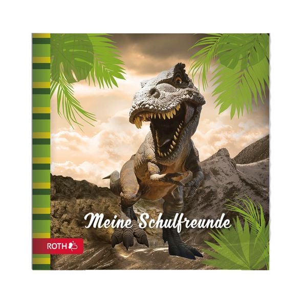 Produktbild: Roth Freundebuch Tyrannosaurus 16,5x16,5cm 64 Seiten