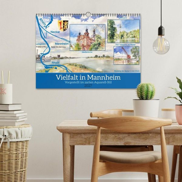 Produktbild: Vielfalt in Mannheim (Wandkalender 2027 DIN A3 quer), CALVENDO Monatskalender
