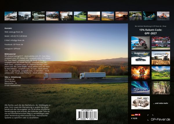 Produktbild: Trucks - K&ouml;nige der Stra&szlig;e - LKW - 2027 - Kalender DIN A3