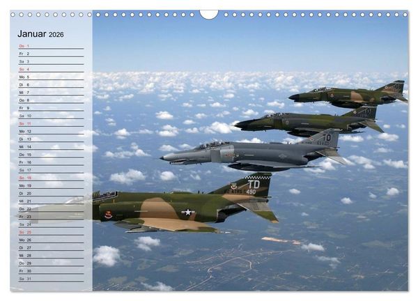 Produktbild: Kampfjets. U.S. Aircraft (Wandkalender 2026 DIN A3 quer), CALVENDO Monatskalender
