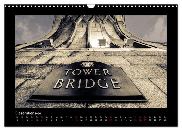 Produktbild: London-Bilder (Wandkalender 2026 DIN A3 quer), CALVENDO Monatskalender