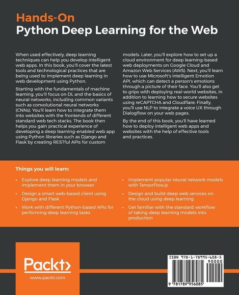 Produktbild: Hands-On Python Deep Learning for the Web