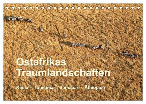 Produktbild: Ostafrikas Traumlandschaften. Kenia - Tansania - Sansibar - &Auml;thiopien (Tischkalender 2026 DIN A5 quer), CALVENDO Monatskalender