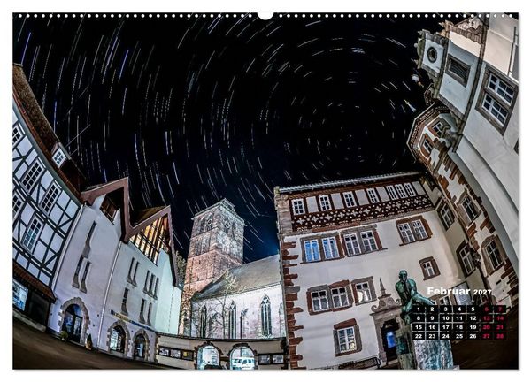 Produktbild: Sternspuren &uuml;ber Bad Hersfeld (hochwertiger Premium Wandkalender 2027 DIN A2 quer), Kunstdruck in Hochglanz