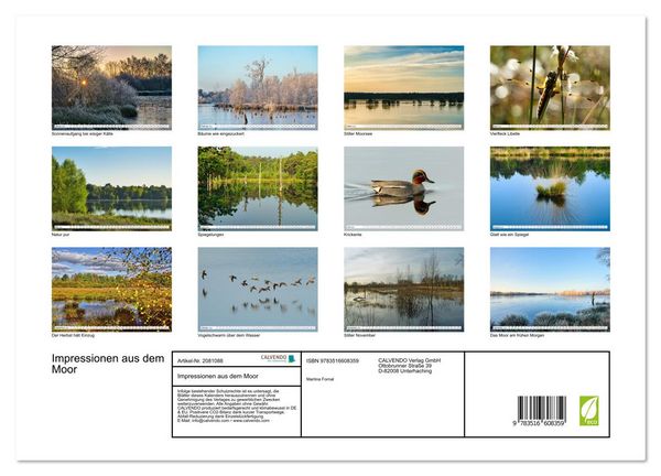 Produktbild: Impressionen aus dem Moor (Wandkalender 2026 DIN A3 quer), CALVENDO Monatskalender