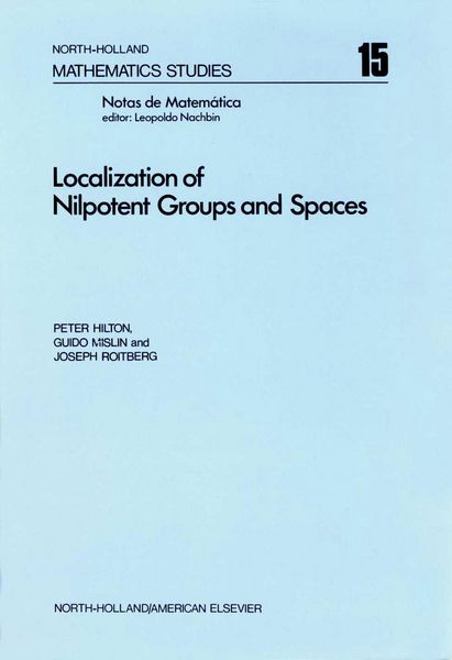 Produktbild: Localization of Nilpotent Groups and Spaces