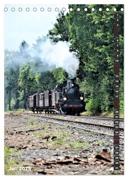 Produktbild: EISENBAHN - NOSTALGIE - 2026 (Tischkalender 2026 DIN A5 hoch), CALVENDO Monatskalender