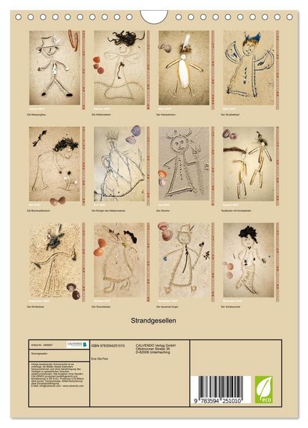 Produktbild: Strandgesellen (Wandkalender 2027 DIN A4 hoch), CALVENDO Monatskalender