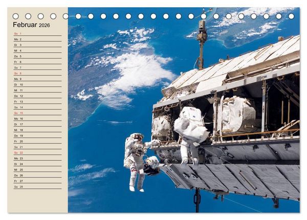 Produktbild: Raumfahrt und Weltall (Tischkalender 2026 DIN A5 quer), CALVENDO Monatskalender