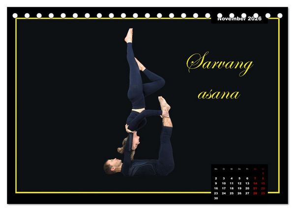 Produktbild: Yoga - Asana (Tischkalender 2026 DIN A5 quer), CALVENDO Monatskalender