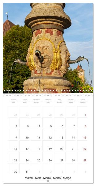 Produktbild: Rothenburg ob der Tauber - Medieval town in Germany (Wall Calendar 2026 12 &times; 12 Inch) CALVENDO 12 Month Wall Calendar