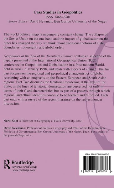 Produktbild: Geopolitics at the End of the Twentieth Century