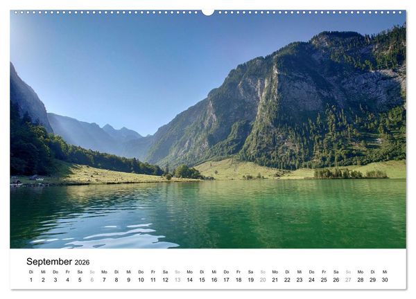 Produktbild: Berchtesgadener Land - Wanderhighlights in Bayern (Wandkalender 2026 DIN A2 quer), CALVENDO Monatskalender