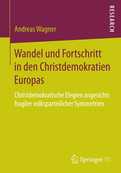 Produktbild: Wandel und Fortschritt in den Christdemokratien Europas