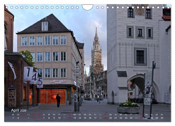 Produktbild: Impressionen aus M&uuml;nchen (Wandkalender 2026 DIN A4 quer), CALVENDO Monatskalender