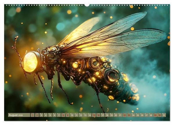 Produktbild: Die fantastische Welt der Steampunk-Insekten (Wandkalender 2026 DIN A2 quer), CALVENDO Monatskalender