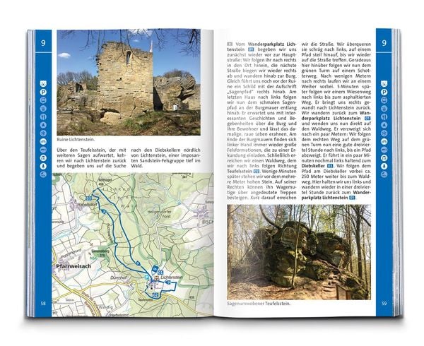 Produktbild: KOMPASS Wanderf&uuml;hrer Steigerwald mit Ha&szlig;bergen und Frankenh&ouml;he, 55 Touren