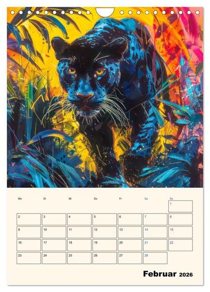 Produktbild: Dschungeltiere - Einzigartige Faszination (Wandkalender 2026 DIN A4 hoch), CALVENDO Monatskalender