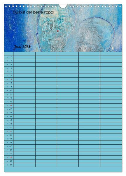 Produktbild: Gl&uuml;ckstage (Wandkalender 2026 DIN A3 hoch), CALVENDO Monatskalender