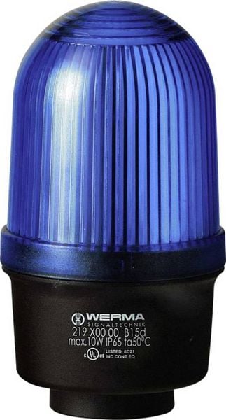 Werma Signaltechnik Signalleuchte 219.500.00 219.500.00 Blau Dauerlicht 12 V/AC, 12 V/DC, 24 V/AC, 24 V/DC, 48 V/AC, 48 V/DC, 110 V/AC, 230 V/AC