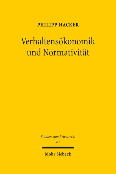 Produktbild: Verhaltens&ouml;konomik und Normativit&auml;t