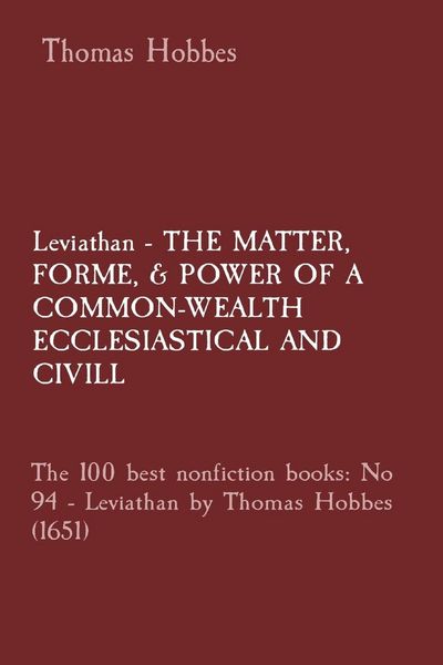 Produktbild: Leviathan - The Matter, Forme, & Power Of a Common-Wealth Ecclesiastical and Civill