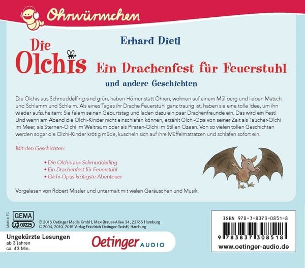 Produktbild: Die Olchis. Ein Drachenfest für Feuerstuhl und andere Geschichten