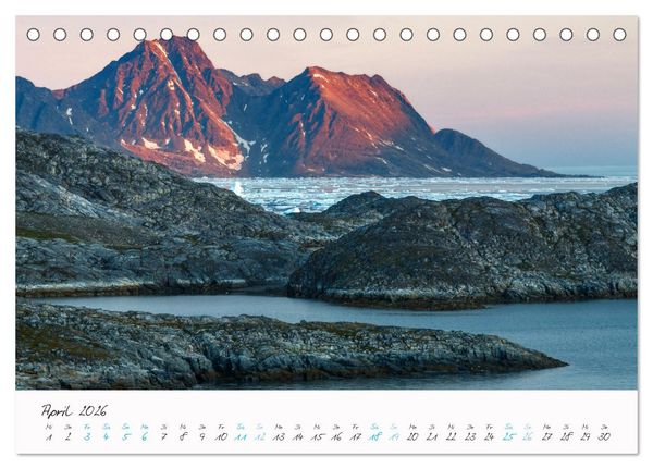 Produktbild: Faszination Eis - In den Fjorden Ostgr&ouml;nlands (Tischkalender 2026 DIN A5 quer), CALVENDO Monatskalender