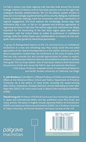 Produktbild: The Uses of Institutions: The U.S., Japan, and Governance in East Asia