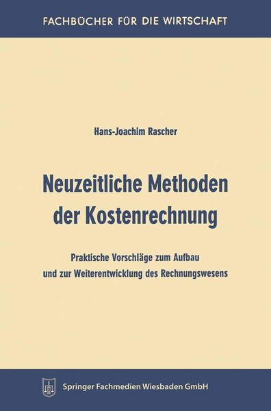 Produktbild: Neuzeitliche Methoden der Kostenrechnung