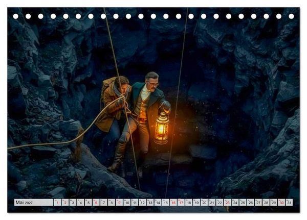 Produktbild: Die Reise zum Mittelpunkt der Erde (Tischkalender 2027 DIN A5 quer), CALVENDO Monatskalender