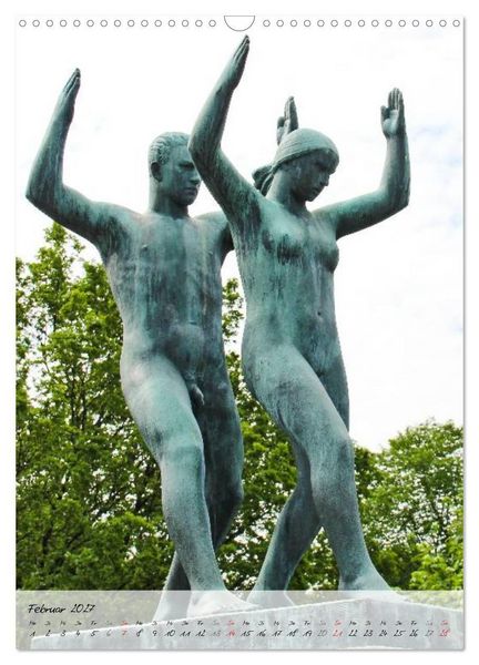 Produktbild: Vigeland (Wandkalender 2027 DIN A3 hoch), CALVENDO Monatskalender