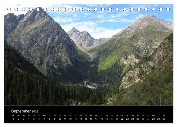 Produktbild: Kirgistan 2026 (Tischkalender 2026 DIN A5 quer), CALVENDO Monatskalender