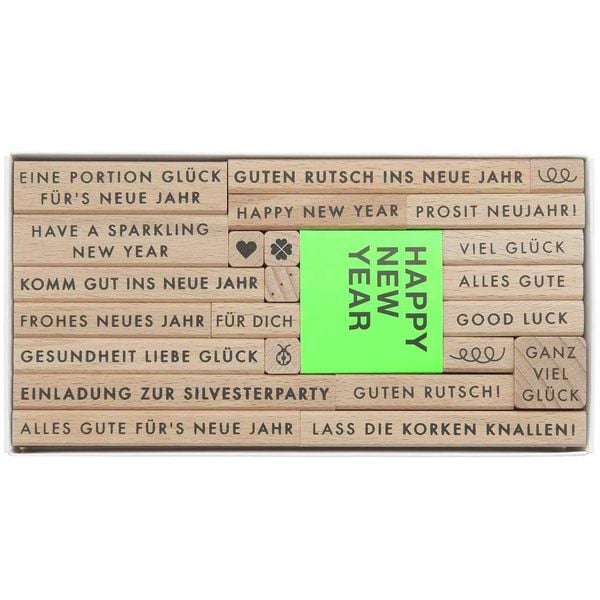 Produktbild: Stempelset Happy New Year 100%